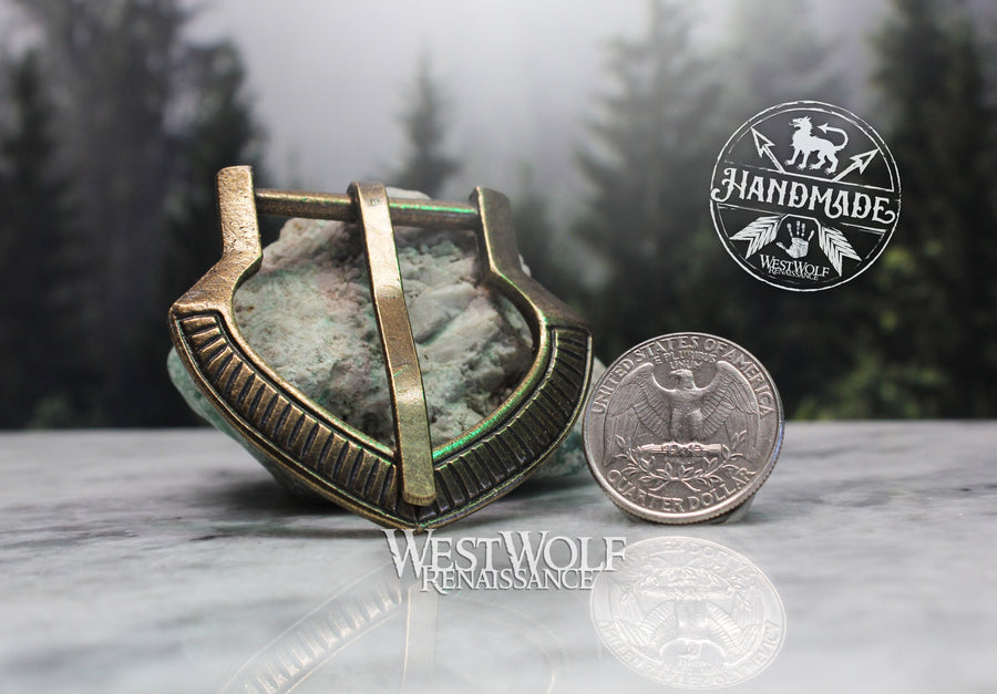 Viking Medieval Belt Buckle in Bronze Finish