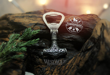 Viking Mjolnir Thor's Hammer Bottle Opener - Stainless Steel