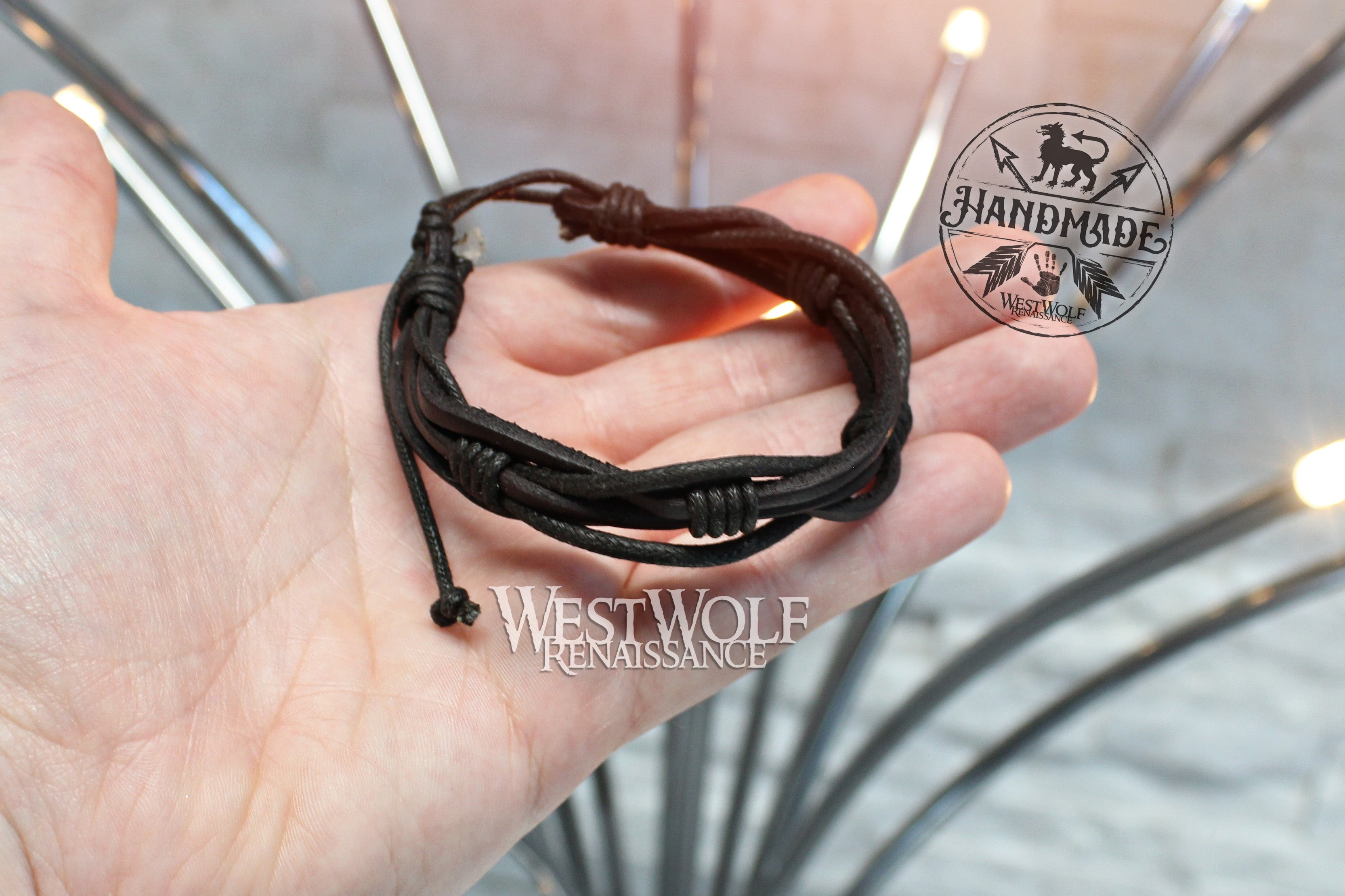 Leather Bracelet Slip Knot Bracelet Diy Sliding Knot How To Make A