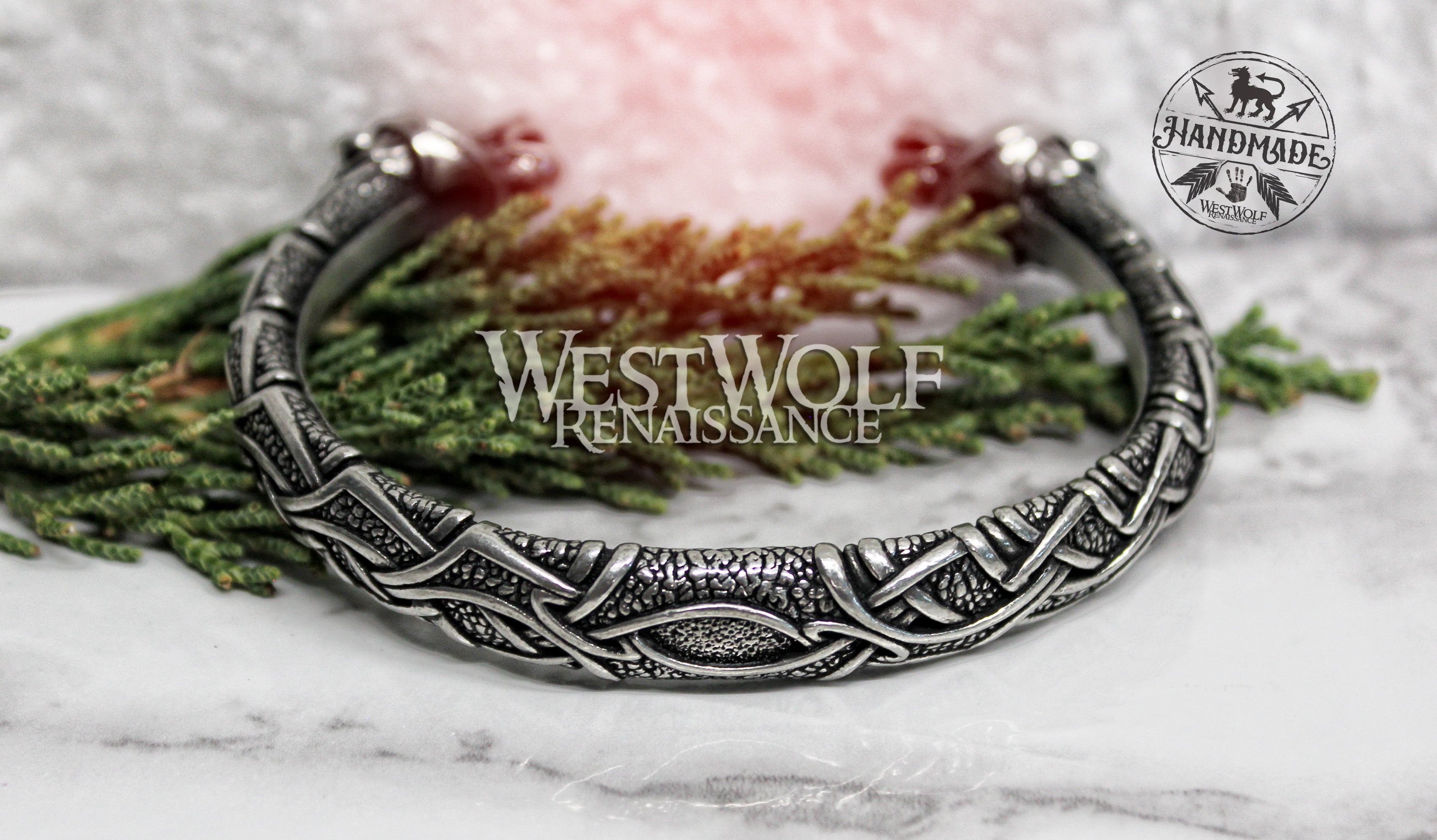 Viking Berserker Bear Head Torc Bracelet – West Wolf Renaissance