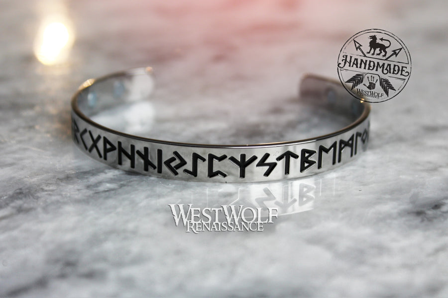 Simple Viking Rune Bracelet in Stainless Steel