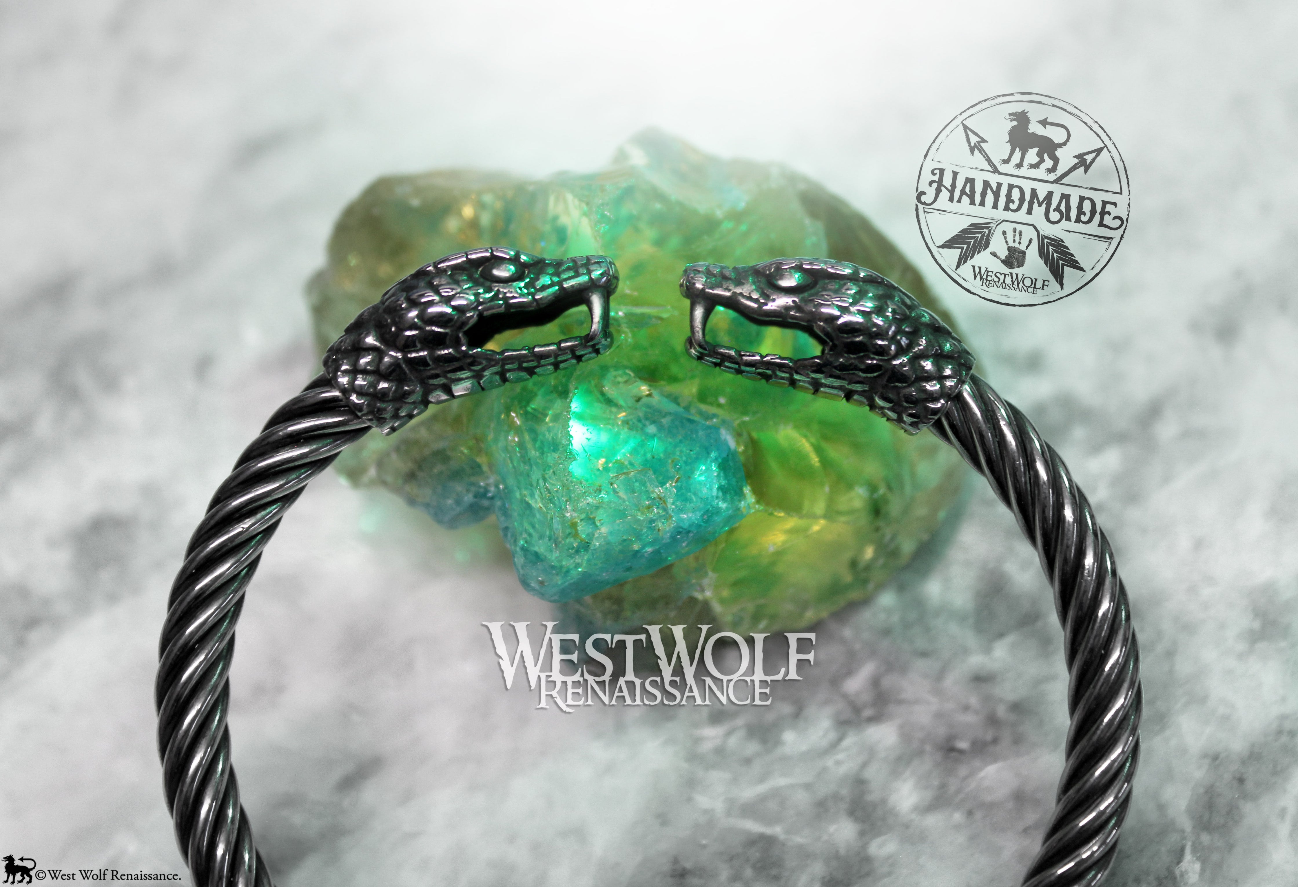 Viking Serpent Torc in Stainless Steel – West Wolf Renaissance