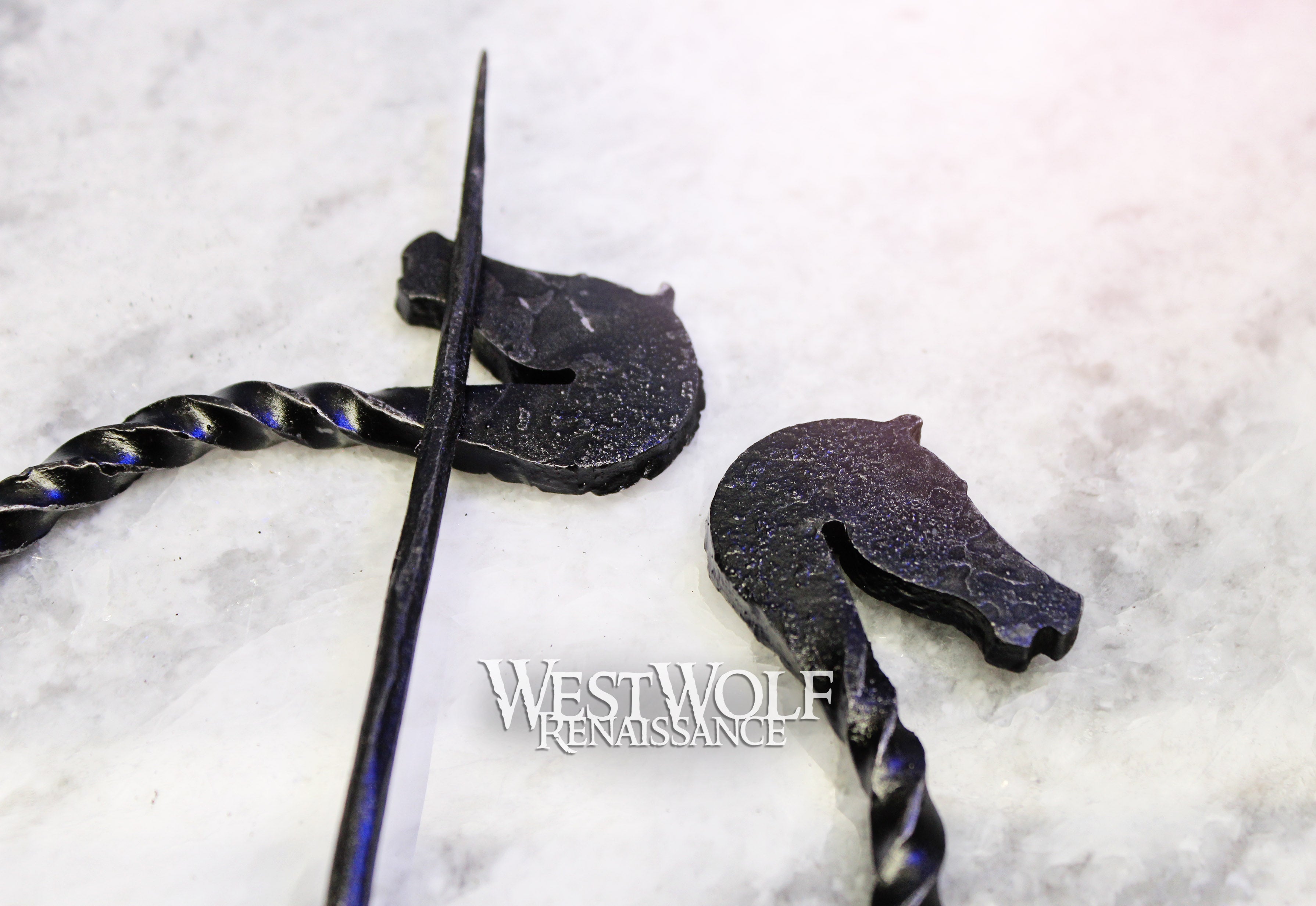 Hand-Forged Horse Head Brooch with 2 Size Options --- Viking/Norse