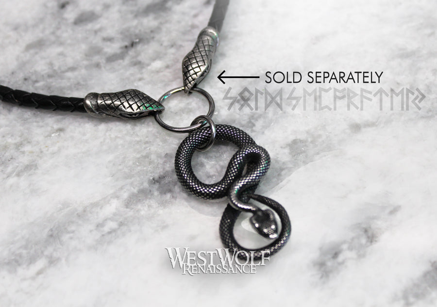 Snake Pendant Symbolizing Rebirth, Immortality, Transformation, and Renewal