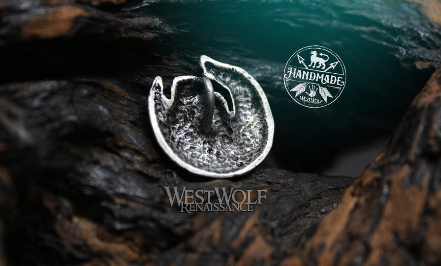 Badger Pendant - in Bronze or Pewter