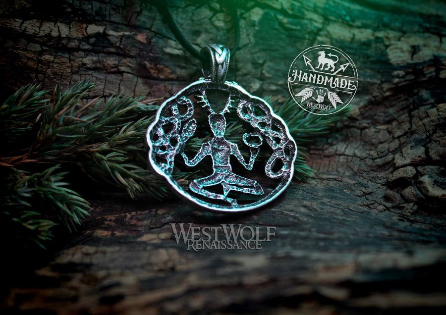 Celtic Cernunnos the Forest God Pendant / Amulet