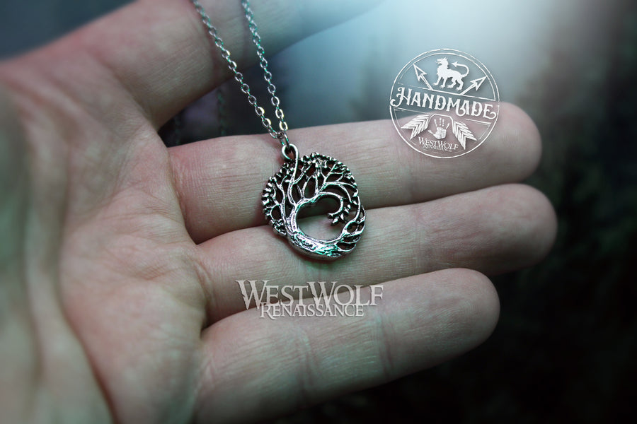 Small Tree of Life Pendant with Double-Sided Design