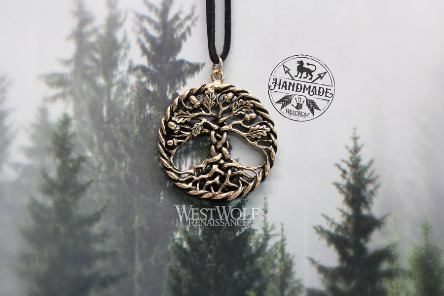 Yggdrasil the World Tree Pendant - Made of Fine Bronze
