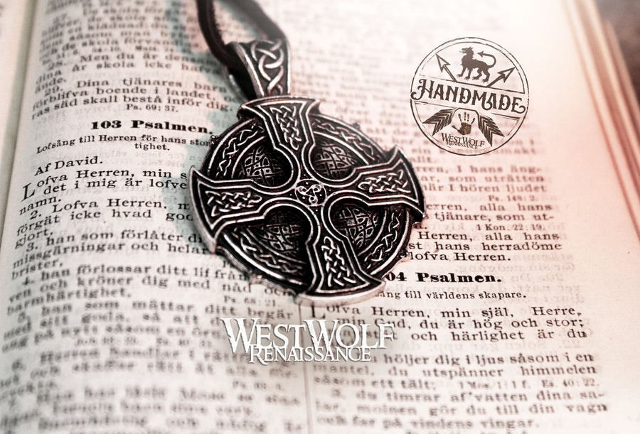 Celtic Cross Pendant - Knotted Medieval Christian Cross