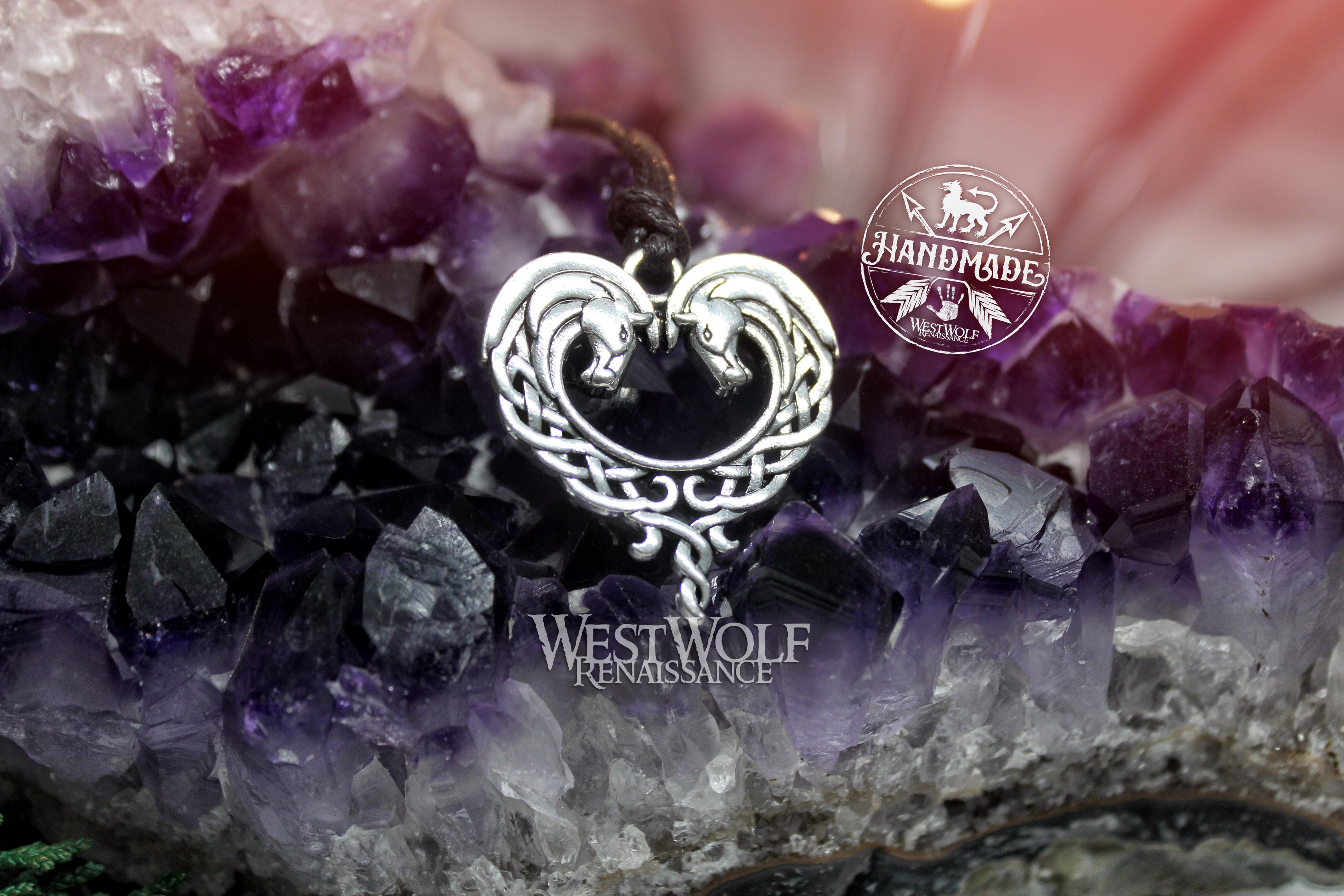 Horse Heart Knot Pendant - Symbol of Love and Romance – West Wolf