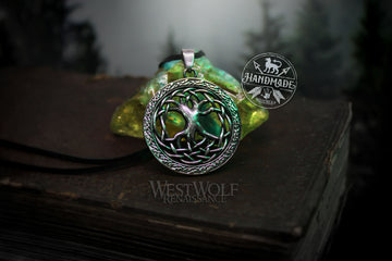 Tree of Life Pendant with Stainless Steel Chain - Double-Sided