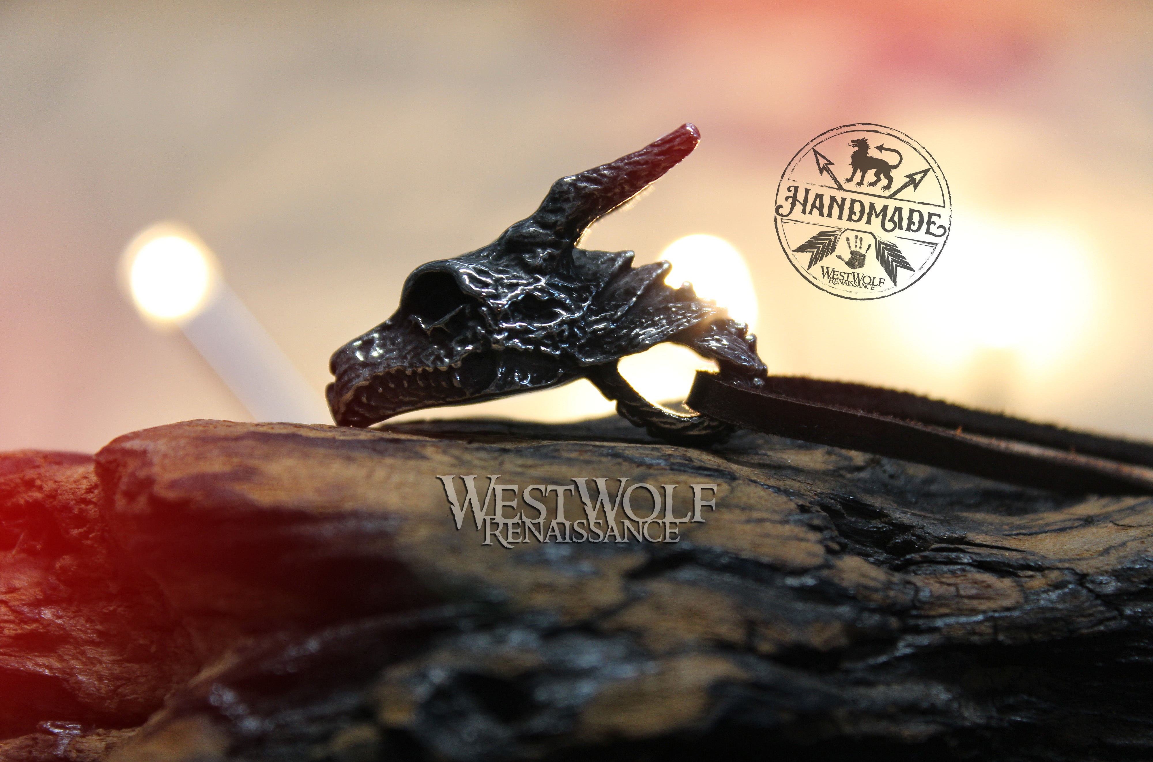 Dragon skull necklace sales