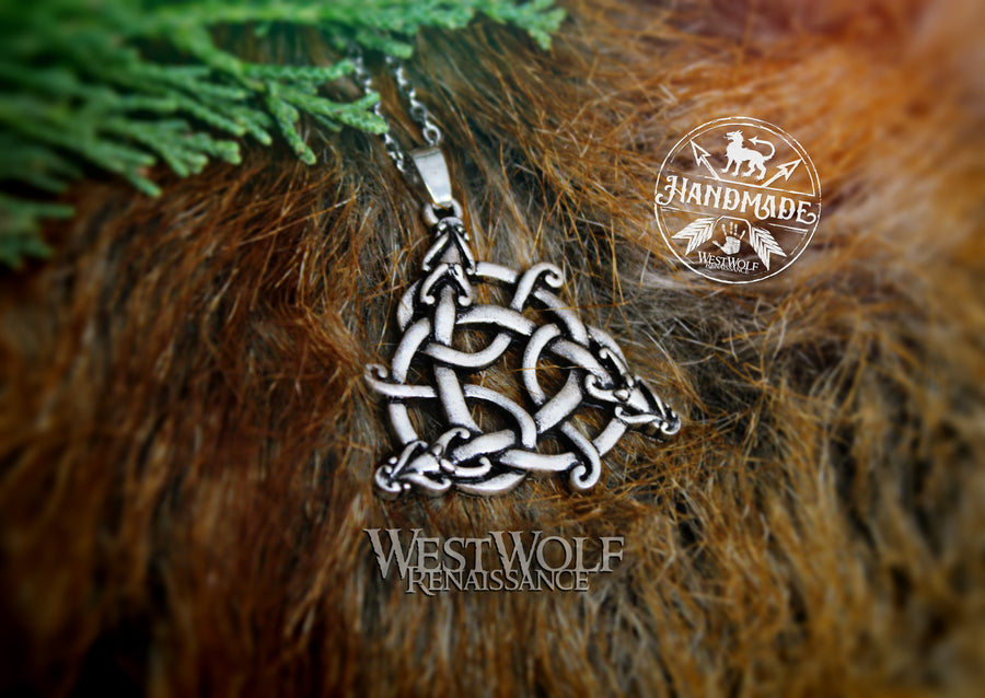 Dragon Knot Pendant with Stainless Steel Chain