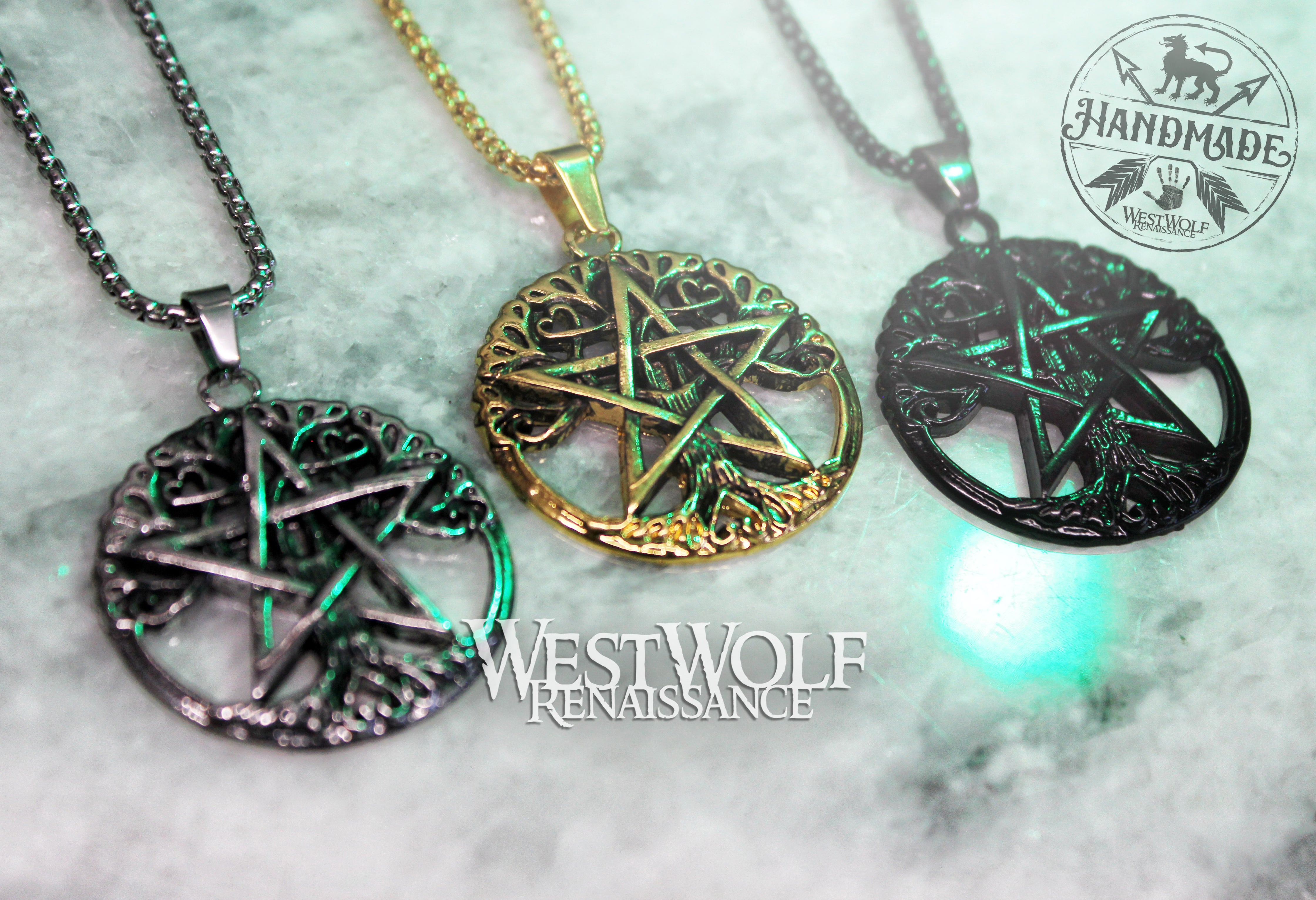 服/ファッション PeterStone: Tree of Life Pentagram Amazon.com: Ebros Gift Wicca Twisted Vine Branches Interwoven Tree