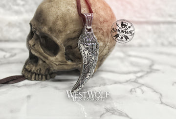 Viking Dragon Tooth Pendant - Stainless Steel