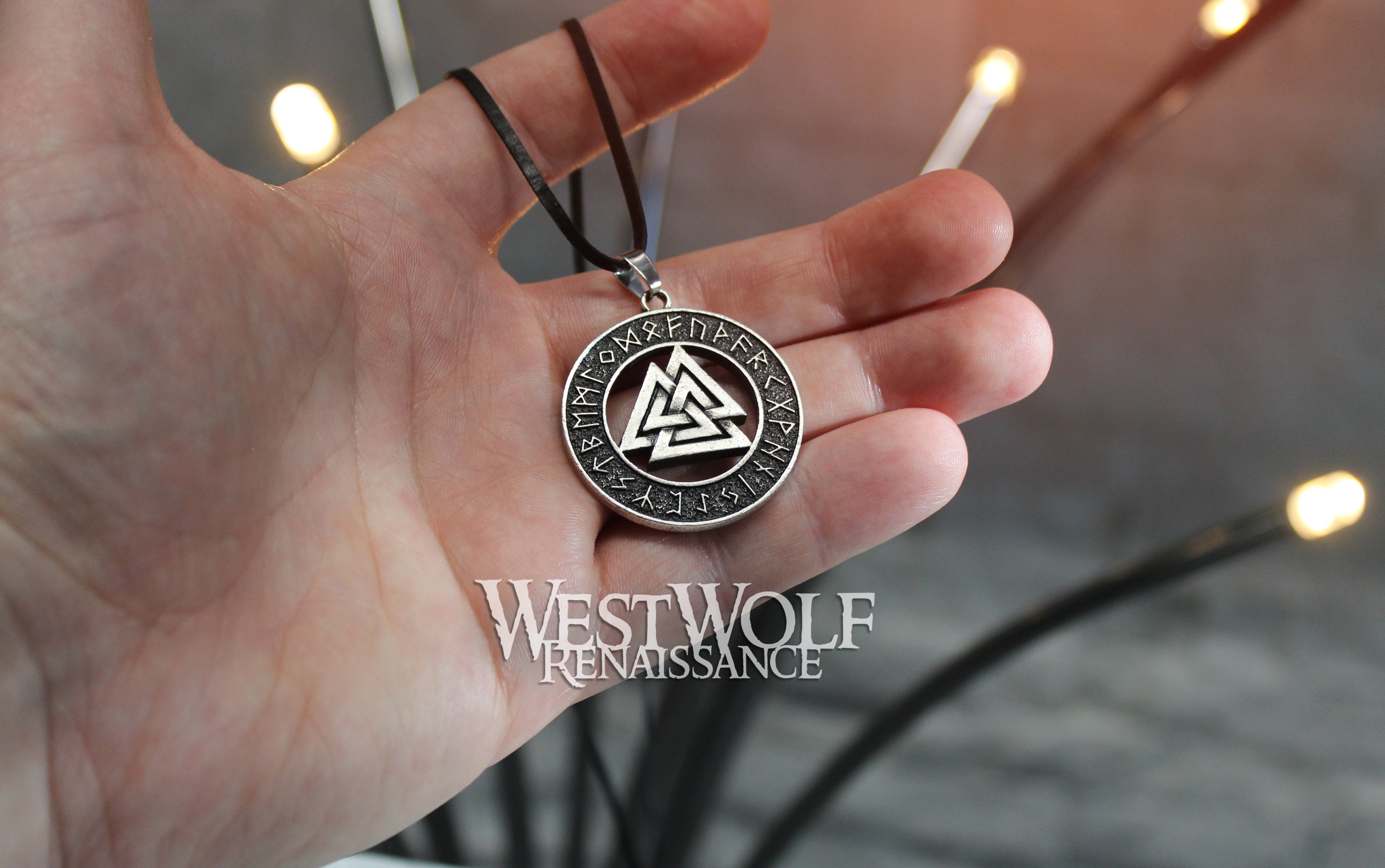 Collana Uomo Viking Valknut In Acciaio Inossidabile – Ciondolo Nodo Di Odino, Gioiello Wiccan Regalo - 4
