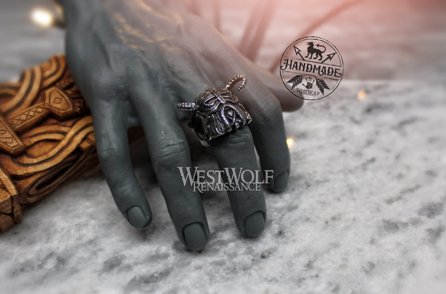 Skyrim Inspired Norse/Nord Warrior Ring - US Sizes 8-12