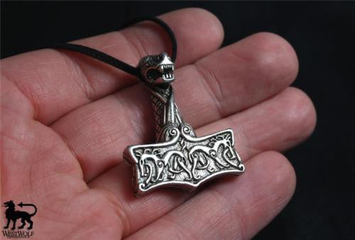 Silver Viking Protection Hammer Pendant