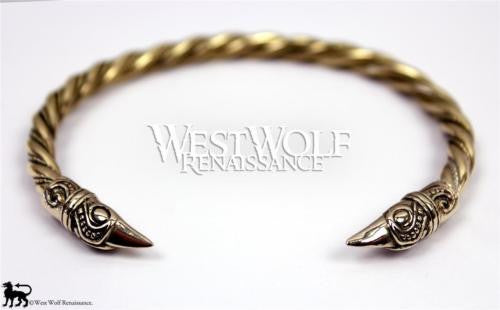 Viking Raven Bracelet - Gold Version
