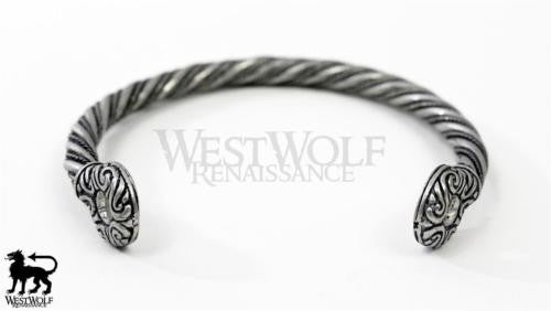 Twisted Silver Celtic Gallia Bracelet - Silver Version