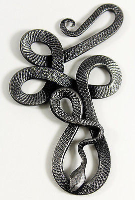 Hand-Forged Snake Pendant - Celtic / Viking Design – West Wolf Renaissance
