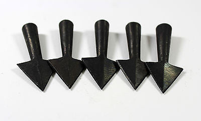 Set of 5 Anglo Saxon Iron Medieval Triangle Arrowheads