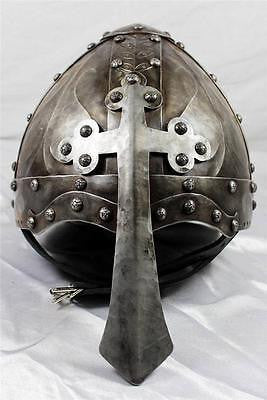 Viking Helmet w/Nasal Cross - Hand-Forged