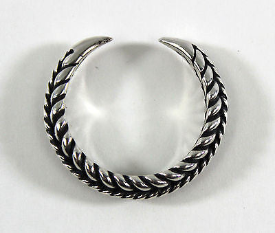 Silver Braided Viking Claw Ring - US Size 10