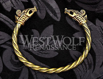 Viking Dragon Bracelet - Gold Version