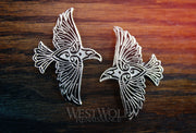 Celtic / Viking Flying Raven Pin - Made of Solid Pewter