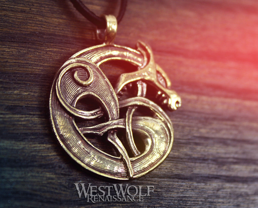 Viking / Celtic Wolf Knot Pendant