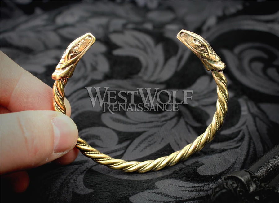 Viking Snake Bracelet - Gold Version
