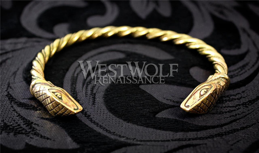 Viking Snake Bracelet - Gold Version