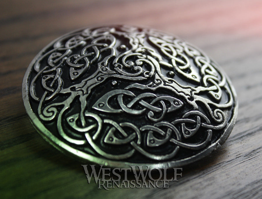 Viking Shield Cloak Pin
