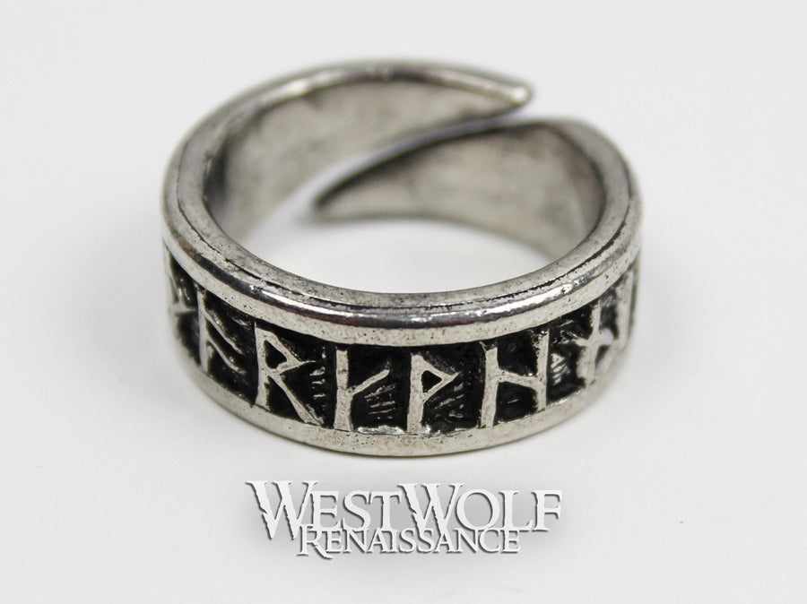 Viking Rune Ring - Adjustable Size - Fits US Sizes 9-13