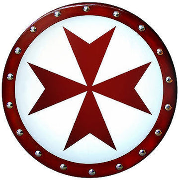 Round Templar Cross Shield