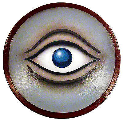 Round Wooden Greek Eye Shield
