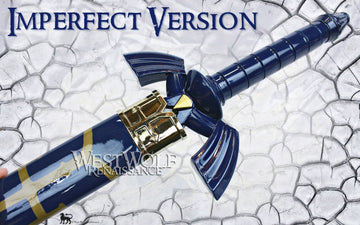 Imperfect Legend of Zelda - Link's Steel Hylian Knight MASTER SWORD with Scabbard