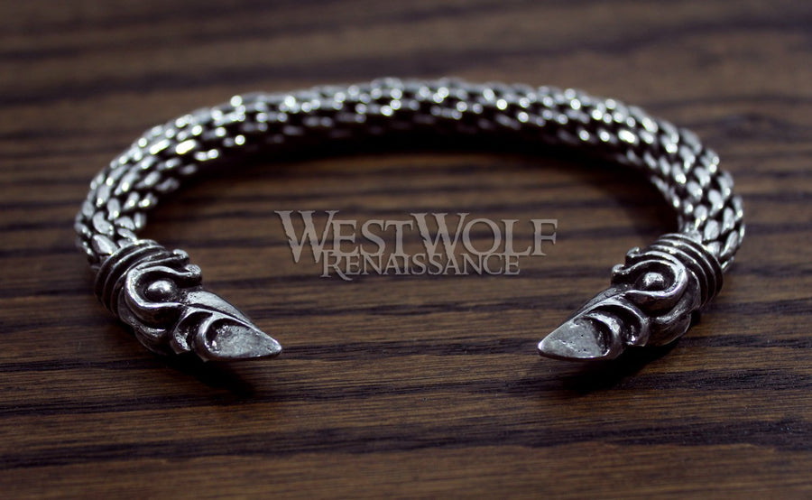 Large Viking Odin's Ravens Bracelet