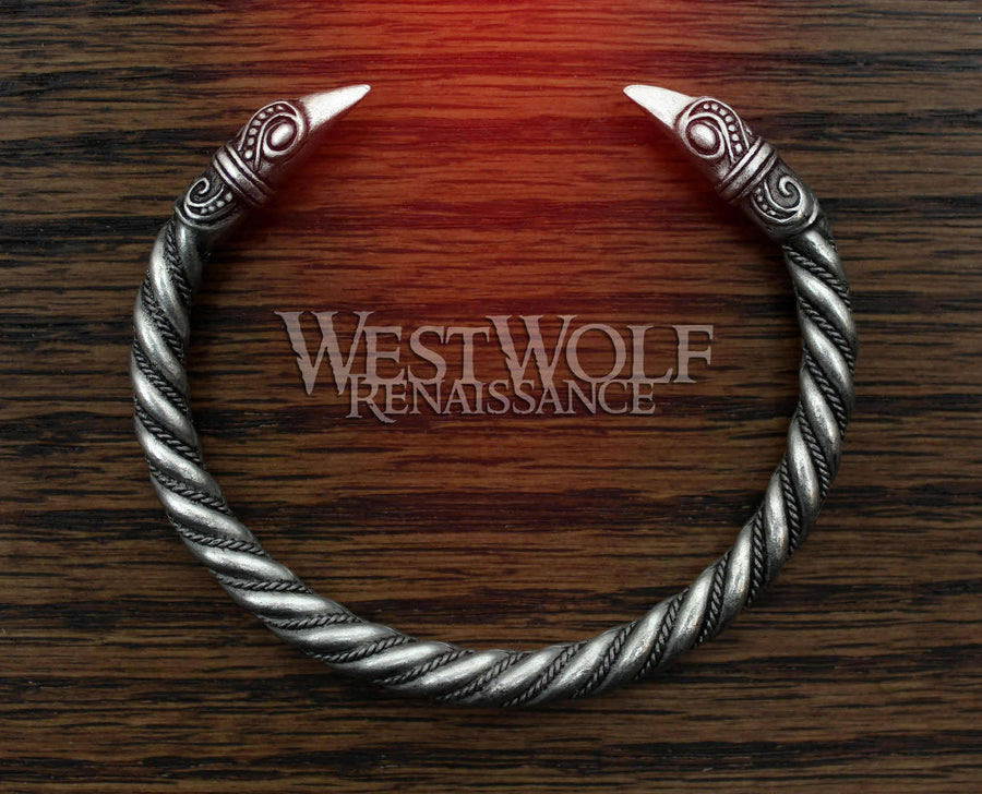 Silver Viking Raven Bracelet