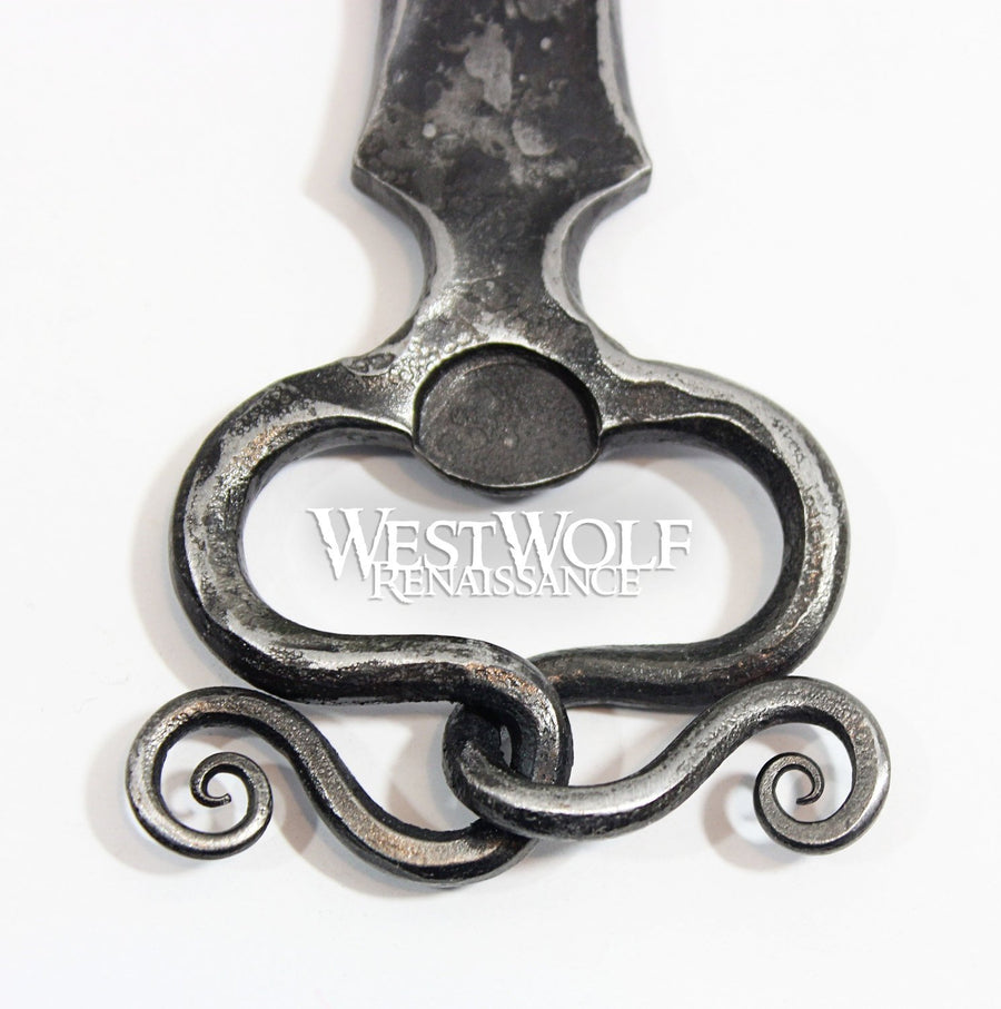 Hand-Forged Medieval Bottle Opener - Hammered Iron / Steel - Made with Fire & Anvil