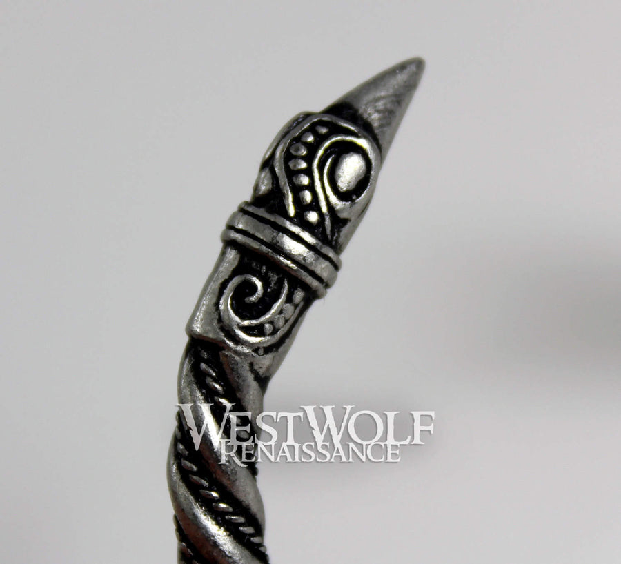 Silver Viking Raven Bracelet