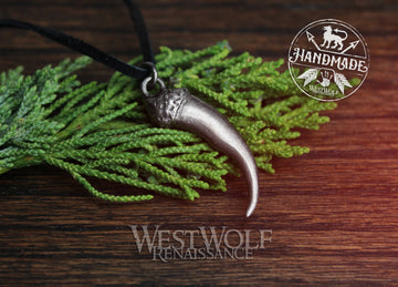 Silver Viking Wolf Claw Pendant