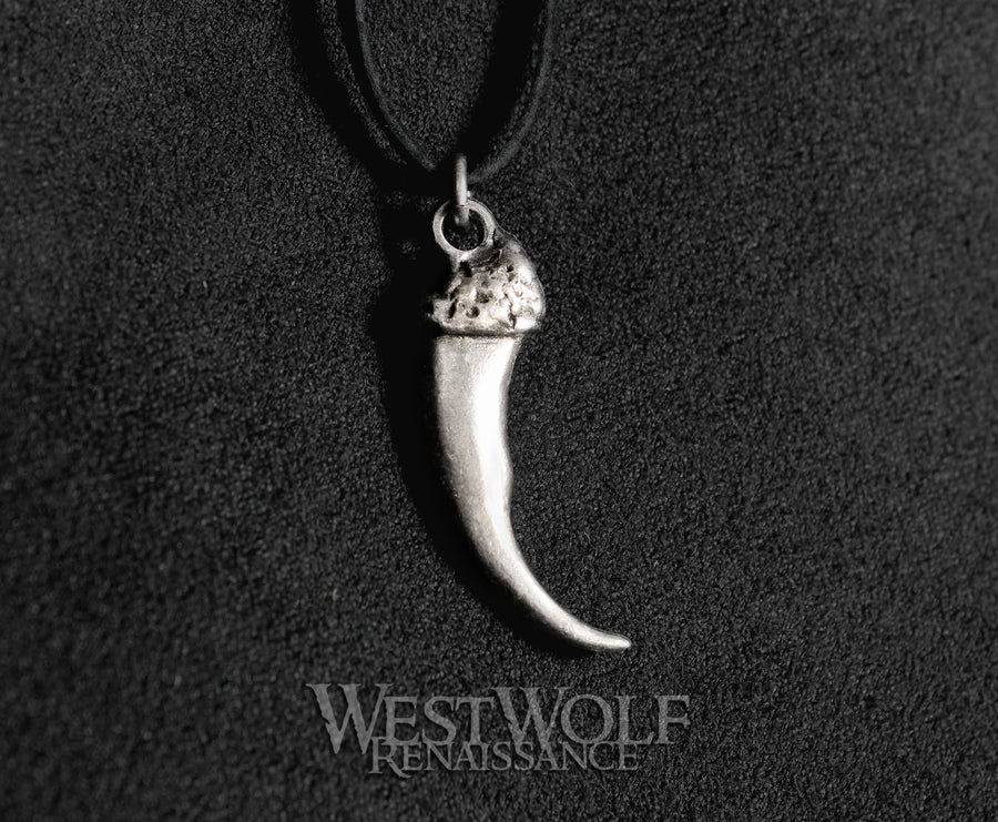 Silver Viking Wolf Claw Pendant