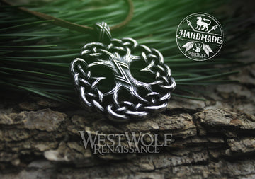 Knotted Tree of Life Pendant - Yggdrasil the World Tree