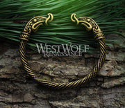 Viking Dragon Bracelet of Ragnar Lothbrok --- Dragon Head Bracelet or Arm Ring
