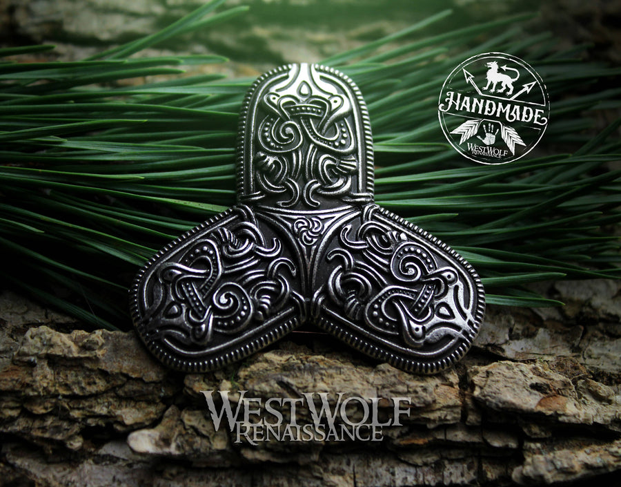 Viking Trefoil Brooch or Pin - Borre Style Viking Art