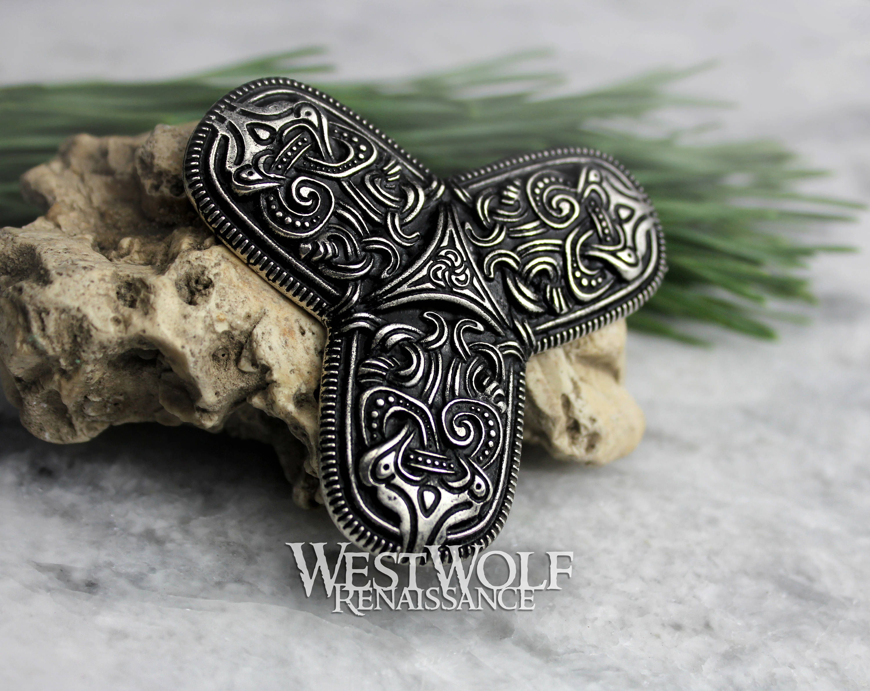 Viking Trefoil Brooch or Pin Borre Style Viking Art