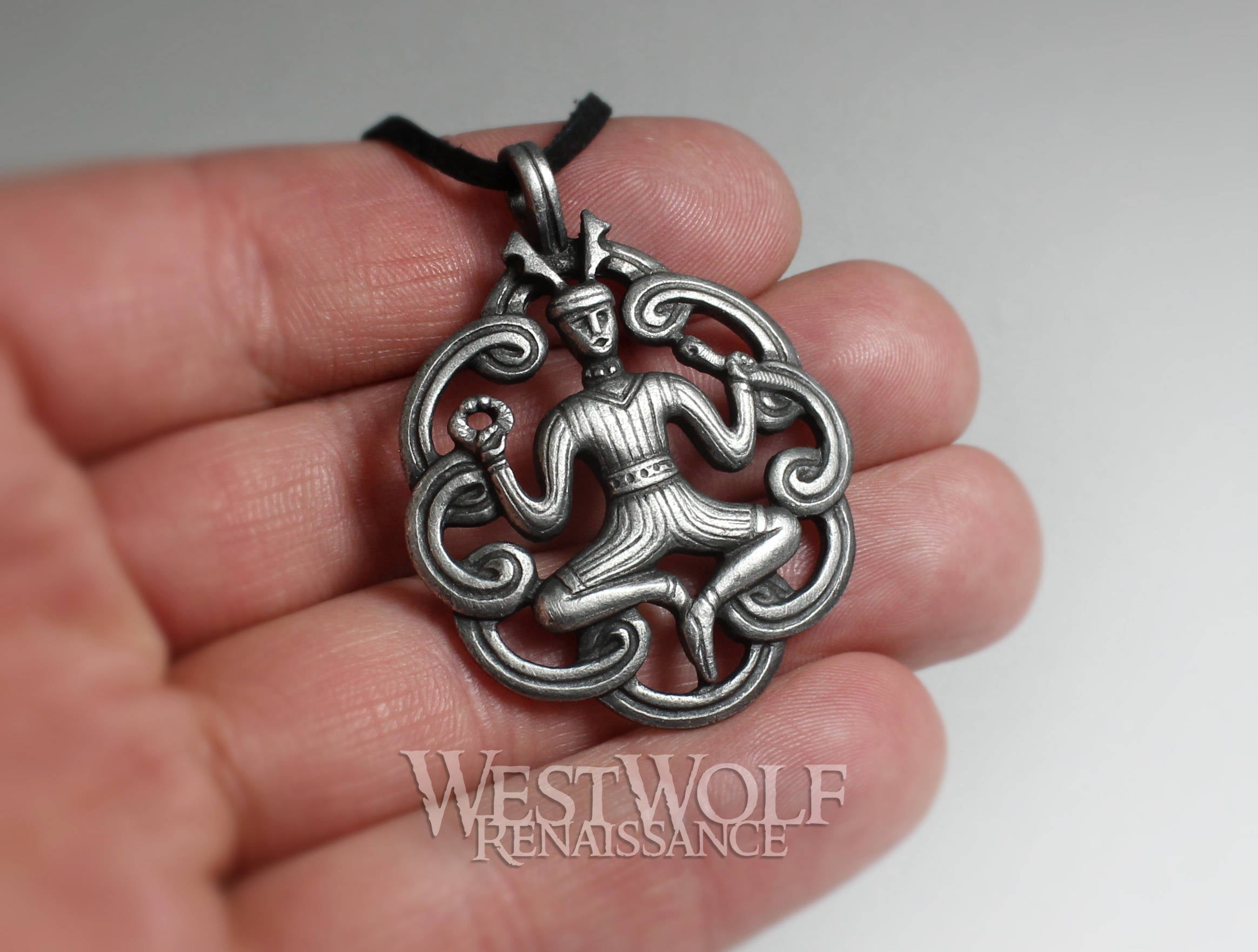 Celtic Cernunnos/Cernunn the Forest God Pendant / Amulet