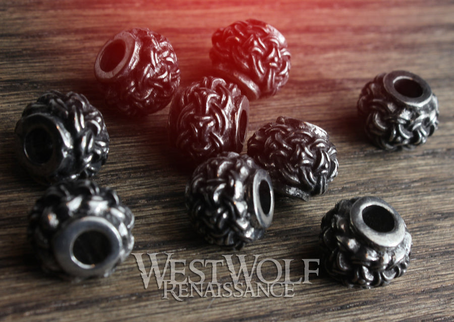 Large Silver Viking Beard Beads – West Wolf Renaissance